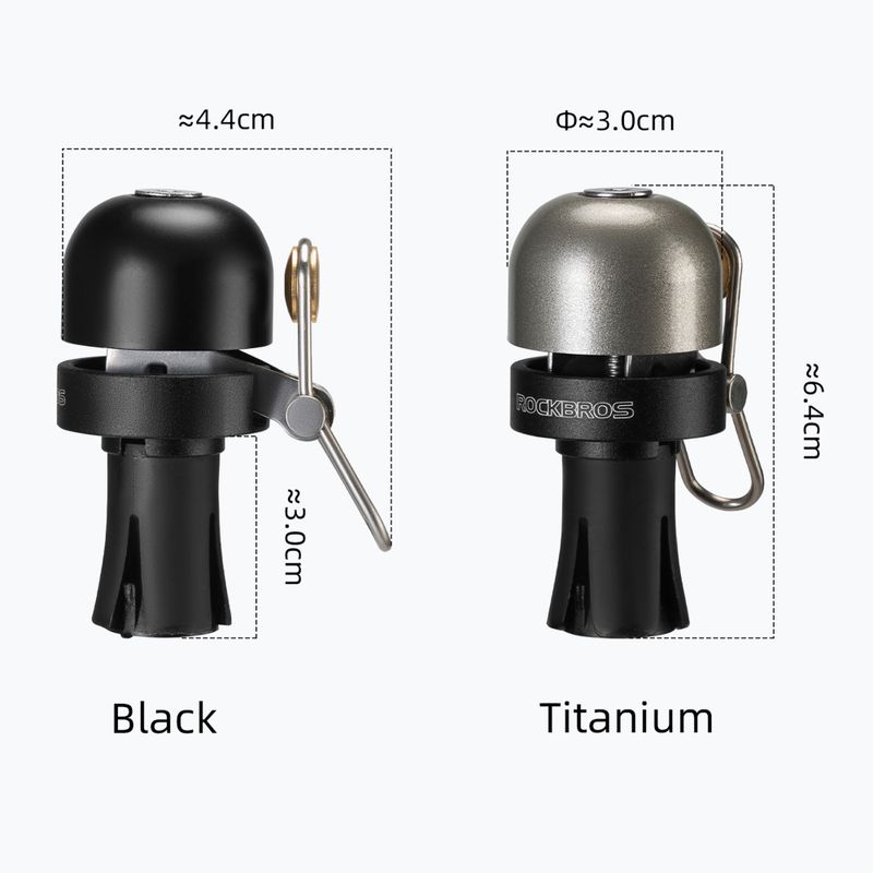 Bicyklový zvonček Rockbros 71710005002 Handlebar Bell ti-color 2
