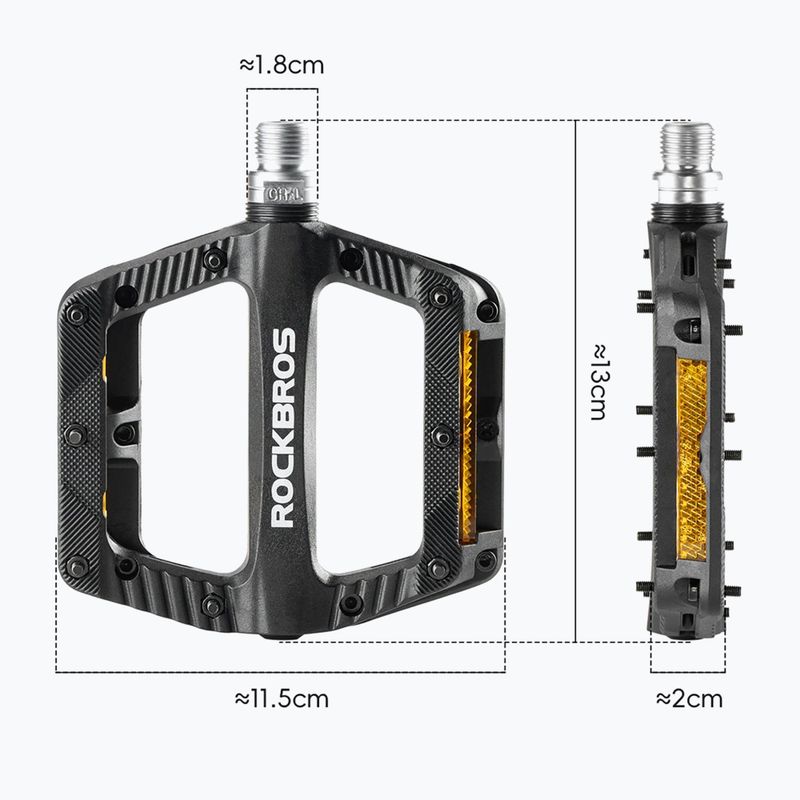 Pedále na bicykel Rockbros 370011001 black 2