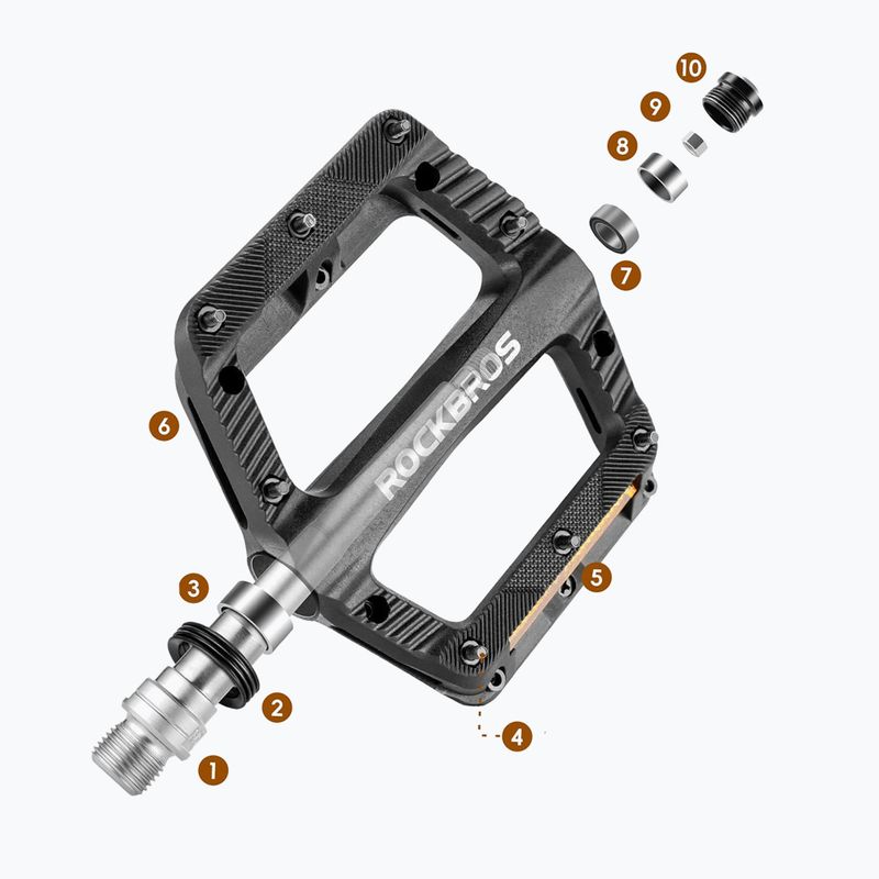 Pedále na bicykel Rockbros 370011001 black 3
