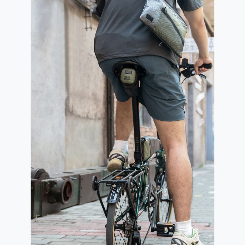 Cyklistická podsedlová taška Rockbros 30130092001 Ecological Saddle Bag WP Compact black/green 4
