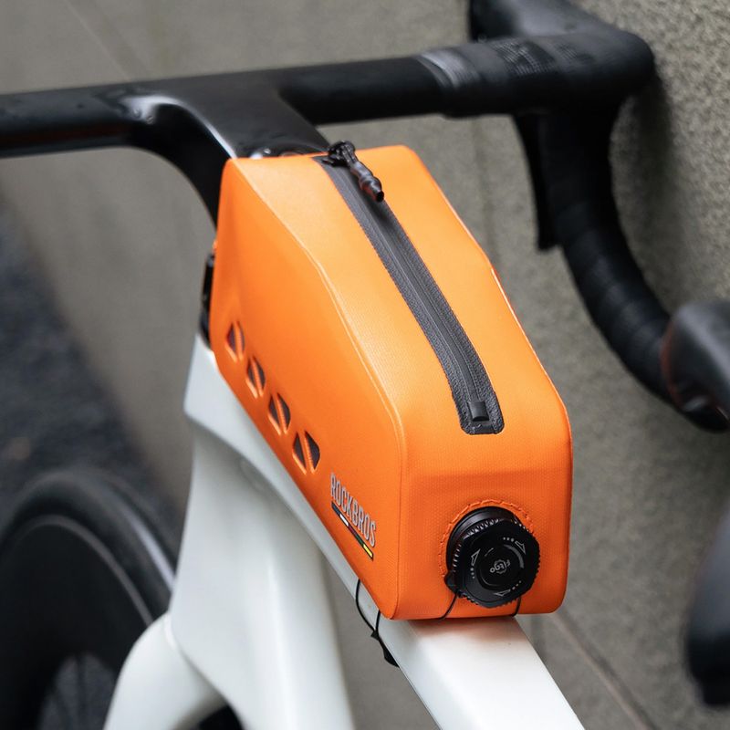 Brašna na rám bicykla Rockbros 30120129 Road to Sky Top Tube Bag orange 2