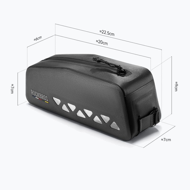Brašna na rám bicykla Rockbros 30120129 Road to Sky Top Tube Bag black 2