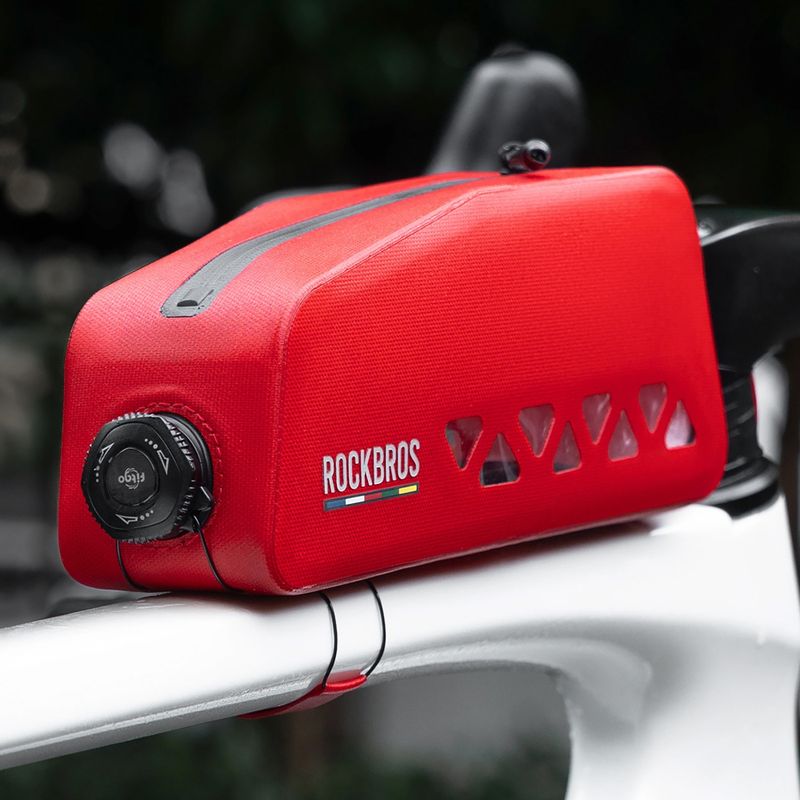 Brašna na rám bicykla Rockbros 30120129 Road to Sky Top Tube Bag red 2