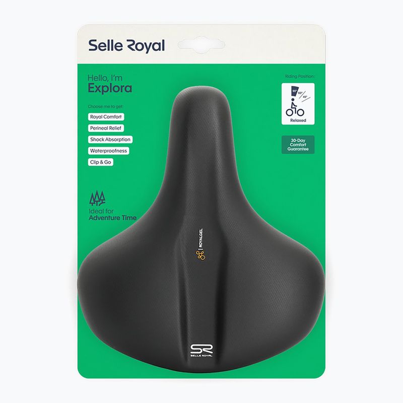 Cyklistické sedlo Selle Royal Explora Relaxed 90St. čierne 4