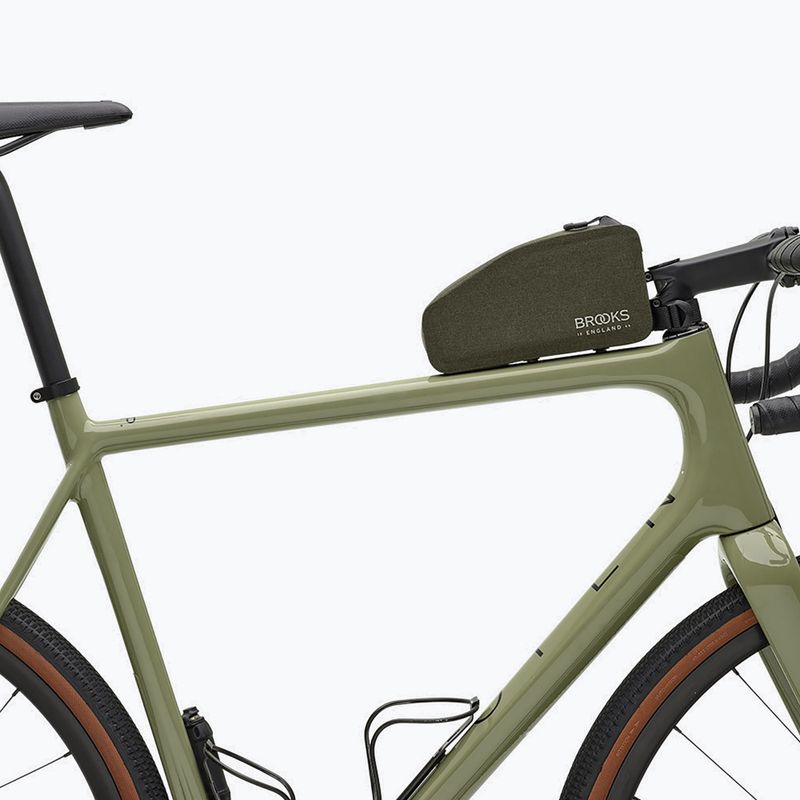 Taška na rám Brooks England Scape Top Tube with bolts 0,9 l mud green 6