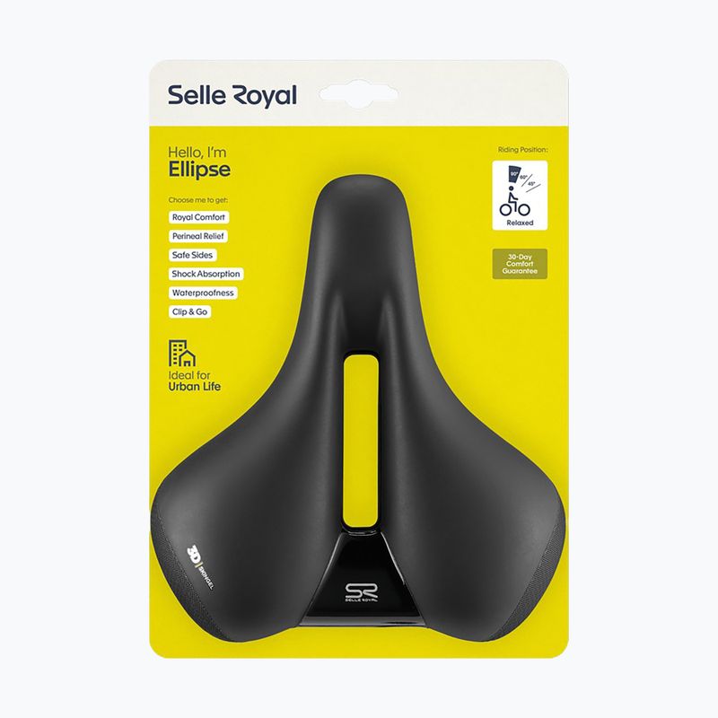 Sedlo na bicykel Selle Royal Premium Relaxed 90St. Ellipse black 9
