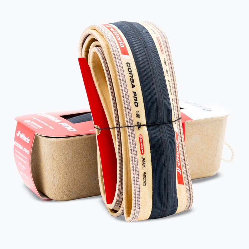 Cyklistický plášť Vittoria Corsa Pro G2.0 700 x 28C black/beige 6