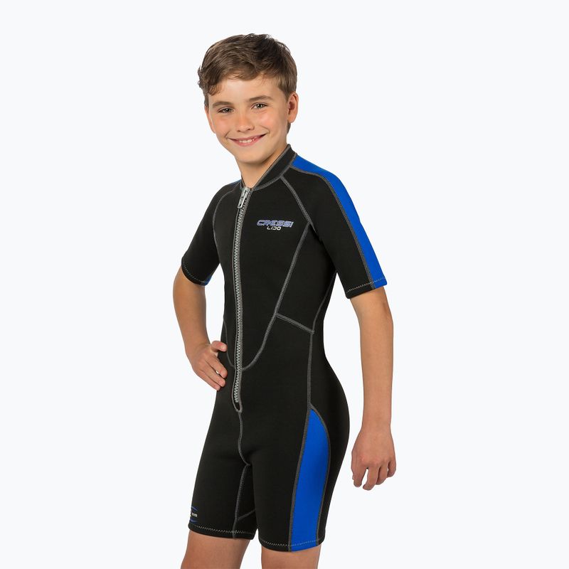 Detský neoprén Cressi Lido Shorty 2 mm black/blue