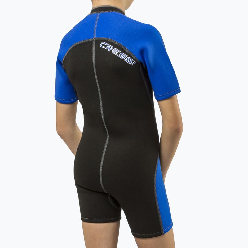 Detský neoprén Cressi Lido Shorty 2 mm black/blue 2