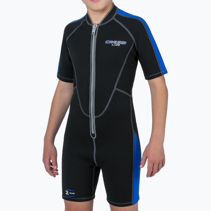 Detský neoprén Cressi Lido Shorty 2 mm black/blue 6