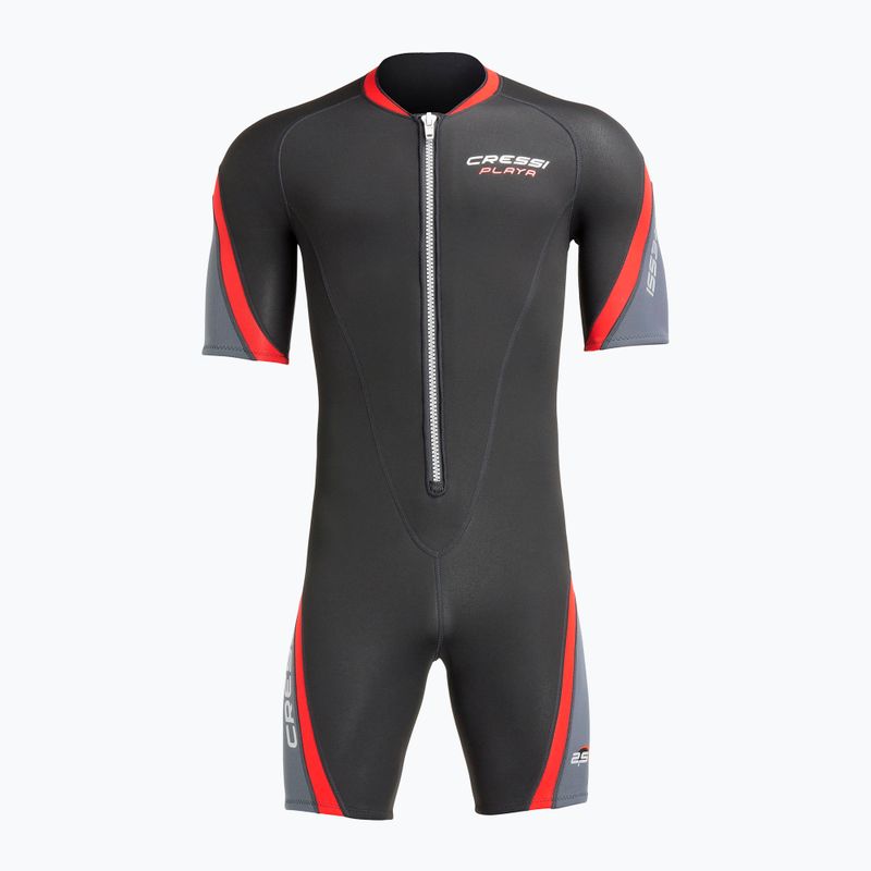 Pánska plavecká neoprénová kombinéza Cressi Playa Shorty 2.5 mm black/red