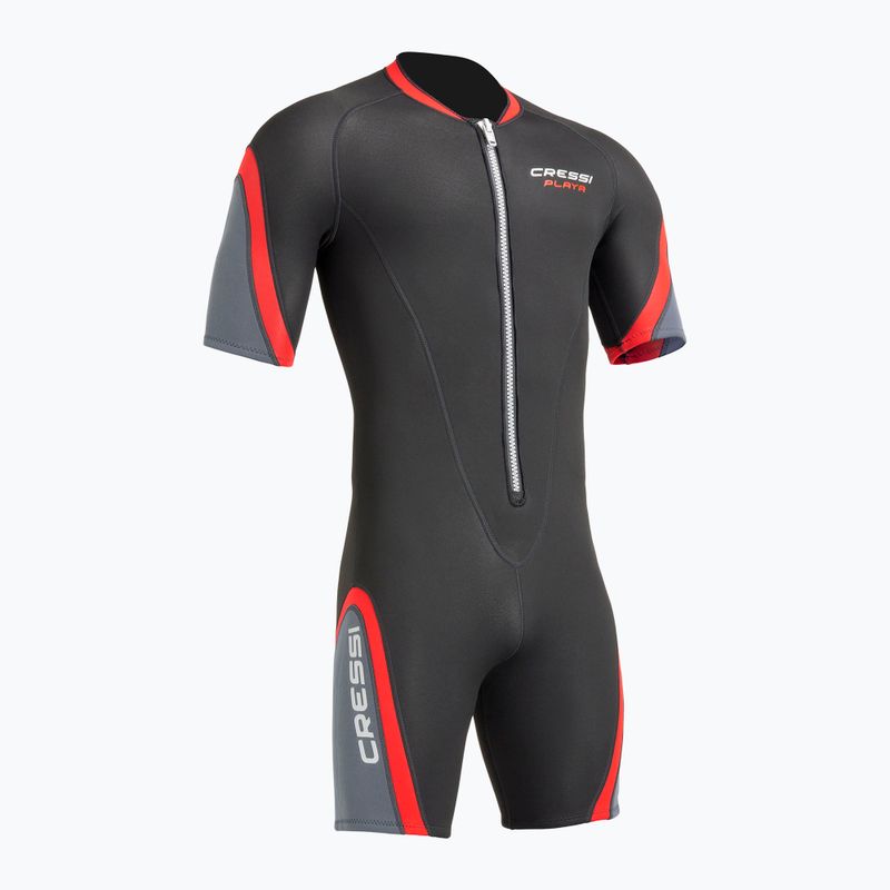 Pánska plavecká neoprénová kombinéza Cressi Playa Shorty 2.5 mm black/red 2