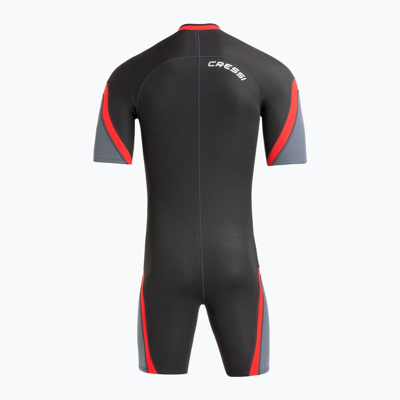 Pánska plavecká neoprénová kombinéza Cressi Playa Shorty 2.5 mm black/red 3