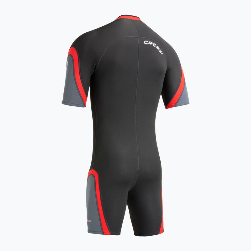 Pánska plavecká neoprénová kombinéza Cressi Playa Shorty 2.5 mm black/red 4