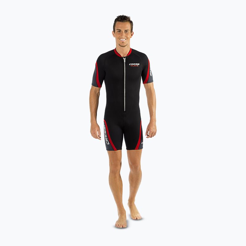 Pánska plavecká neoprénová kombinéza Cressi Playa Shorty 2.5 mm black/red 11