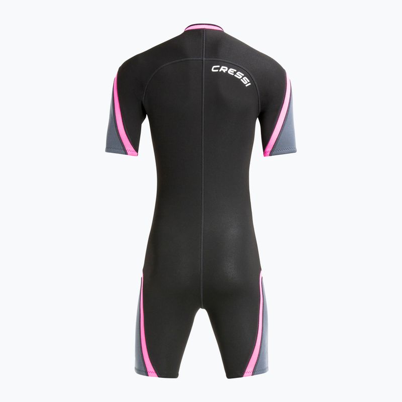 Pánska plavecká neoprénová kombinéza Cressi Playa Shorty 2.5 mm black/pink 2