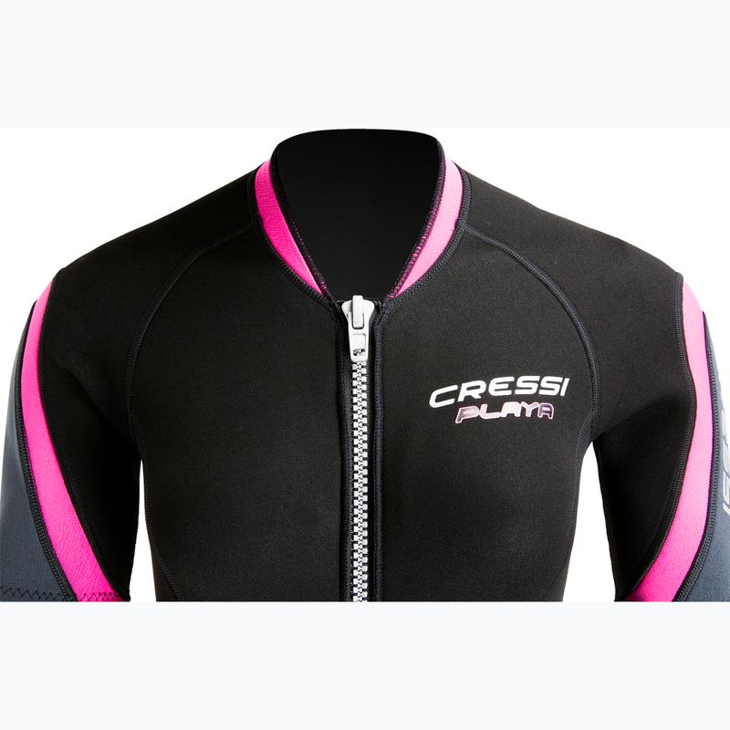 Pánska plavecká neoprénová kombinéza Cressi Playa Shorty 2.5 mm black/pink 4