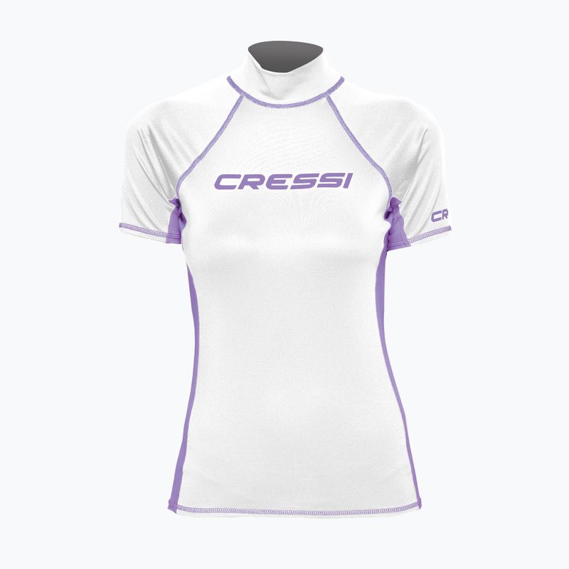 Dámske plavecké tričko Cressi Rash Guard S/SL bielo-fialové LW476802