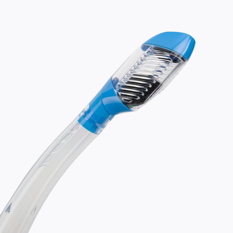 Šnorchel Cressi Dry clear blue ES259 3