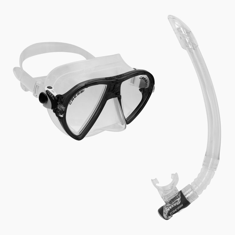 Šnorchlovací set Cressi maska Ocean + šnorchel Gamma číry/čierny DM1000115
