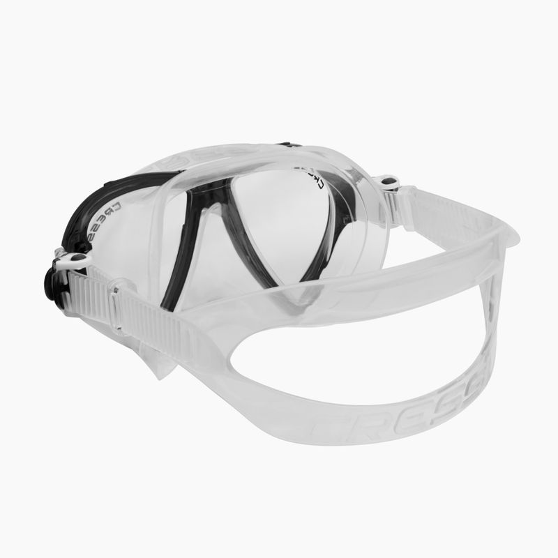 Šnorchlovací set Cressi maska Ocean + šnorchel Gamma číry/čierny DM1000115 4
