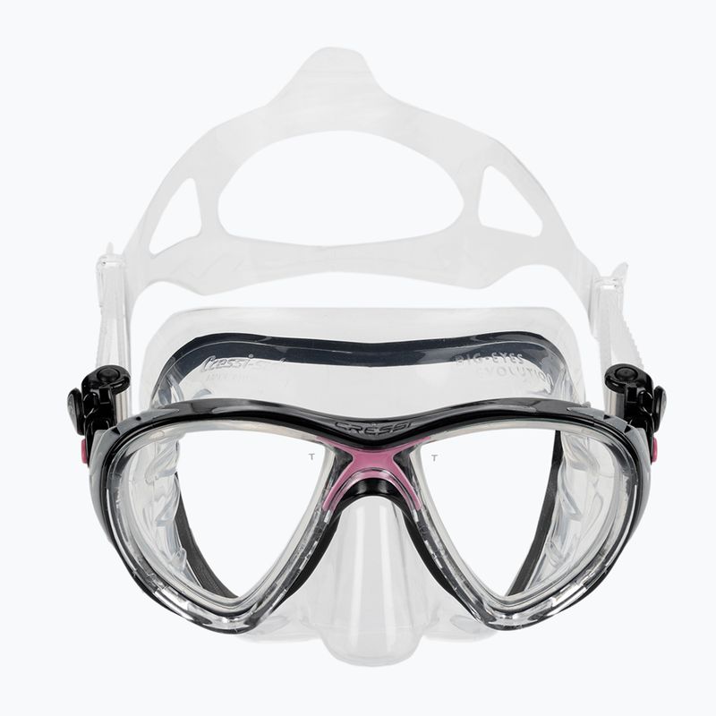 Potápačská súprava Cressi Big Eyes Evolution + Alpha Ultra Dry black/pink 4