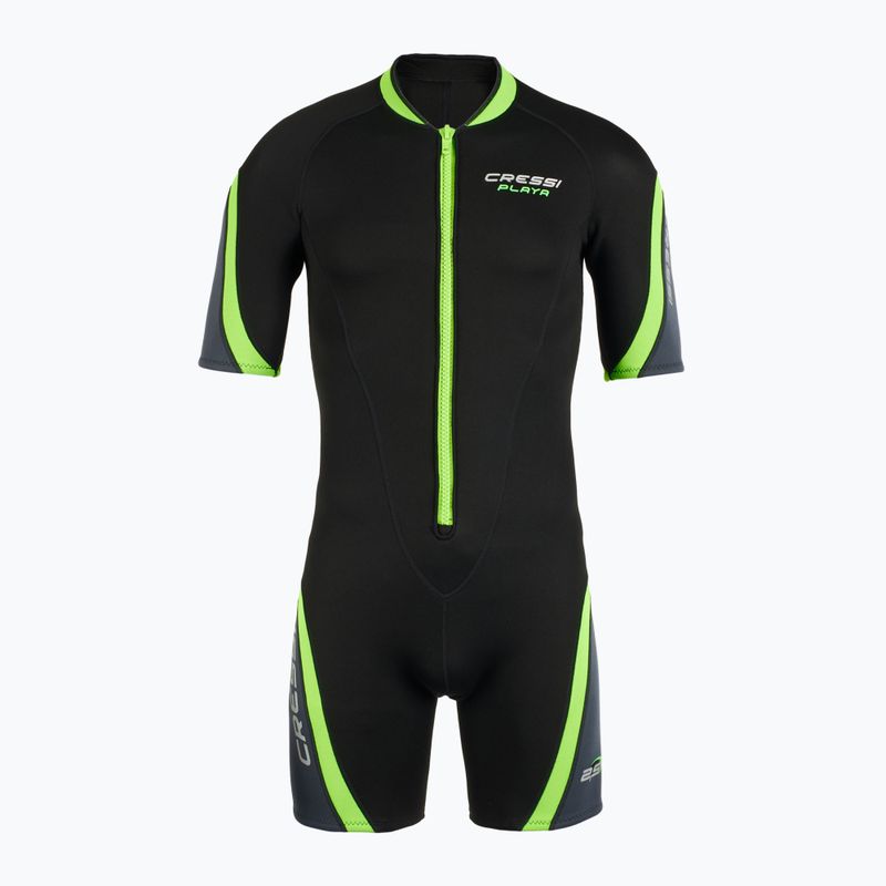 Pánsky neoprén Cressi Playa Shorty 2,5 mm black/lime 2