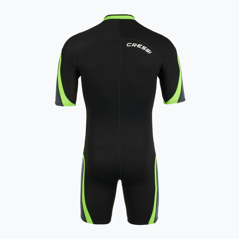 Pánsky neoprén Cressi Playa Shorty 2,5 mm black/lime 3