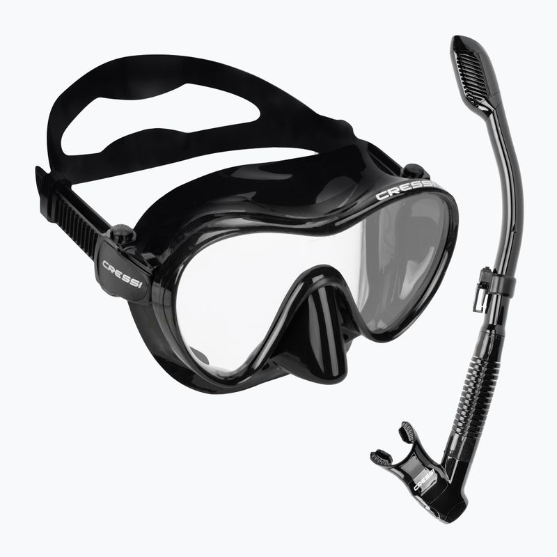 Potápačský set Cressi F1 + Supernova Dry čierny