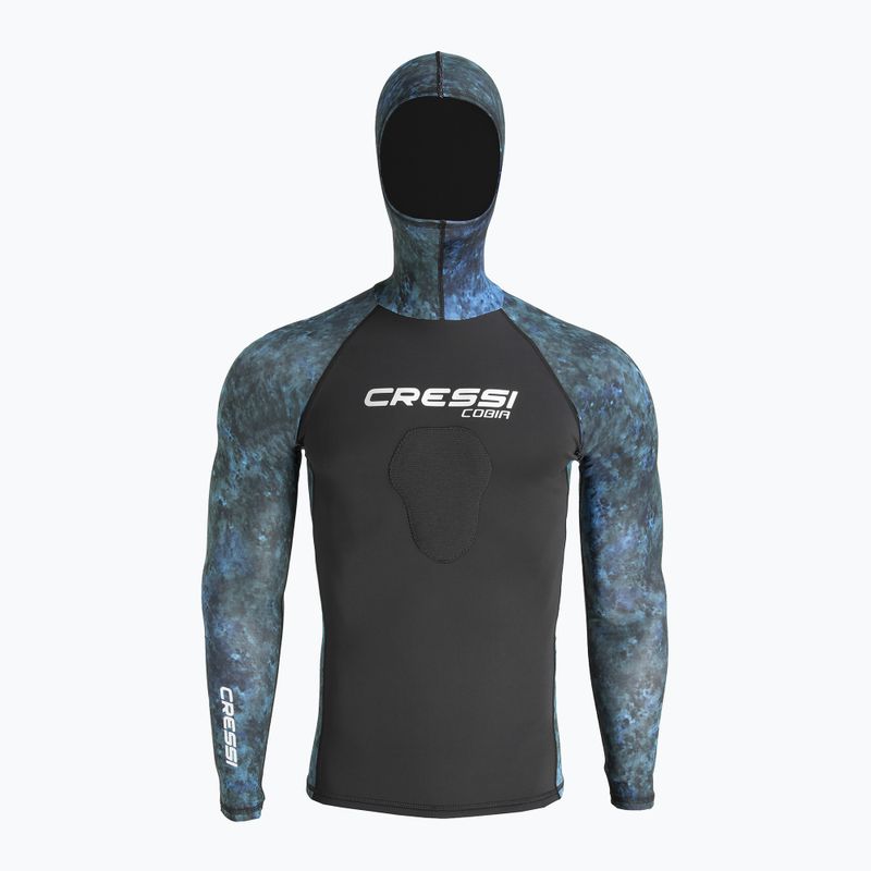 Pánske plavecké tričko longsleeve Cressi Cobia Hunter camo blue 2
