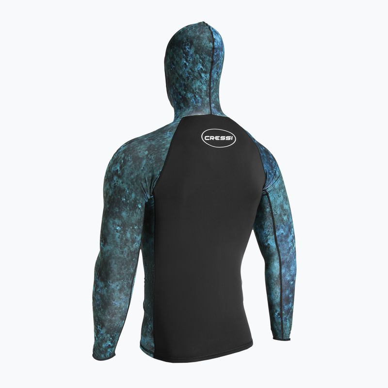 Pánske plavecké tričko longsleeve Cressi Cobia Hunter camo blue 5