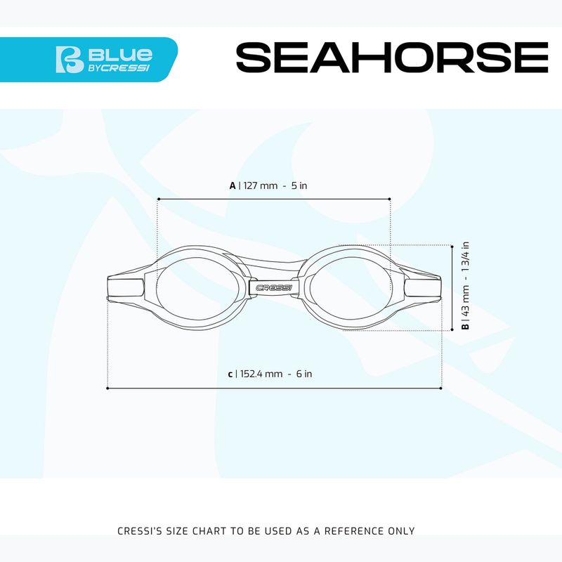 Detské plavecké okuliare Cressi Seahorse grey/white/pink 8