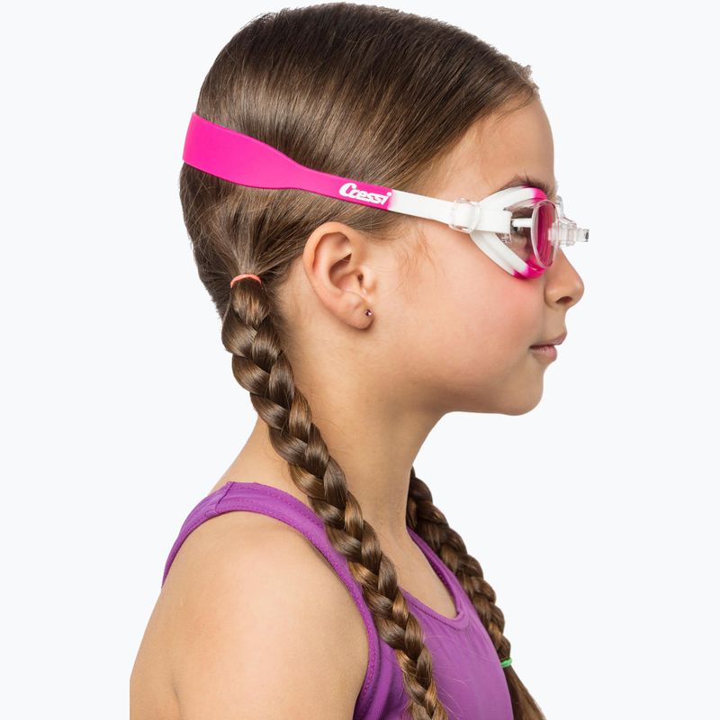 Detské plavecké okuliare Cressi Starfish white/pink 5