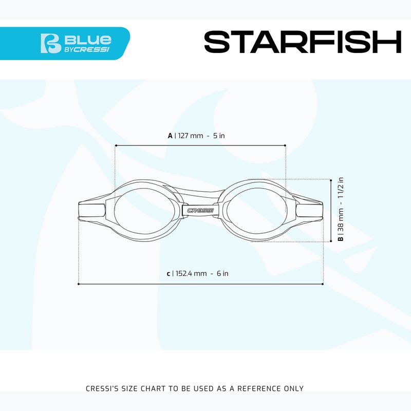 Detské plavecké okuliare Cressi Starfish green/azure 2