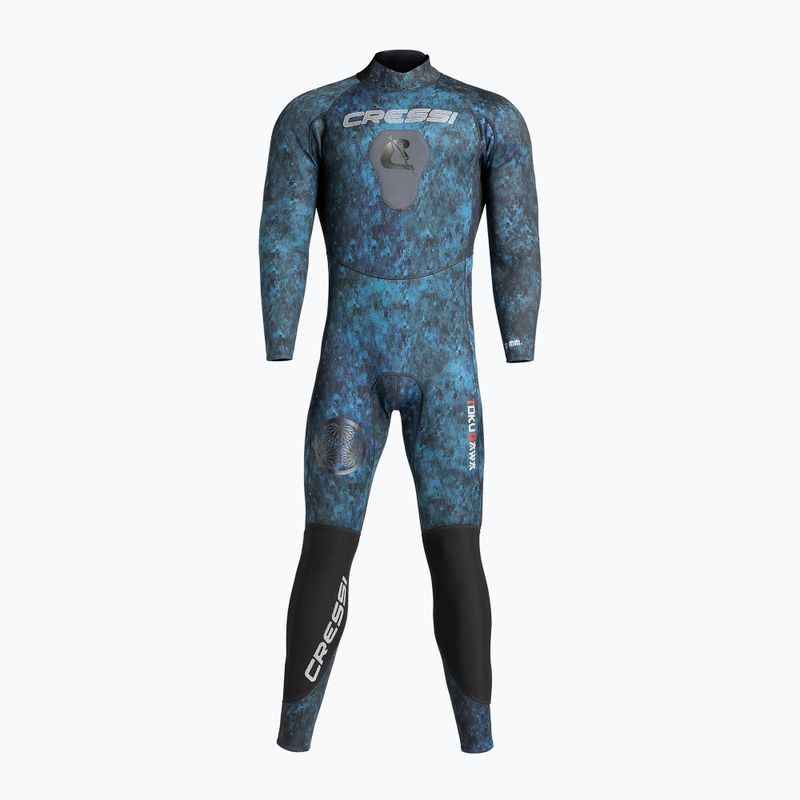 Pánsky plavecký neoprén Cressi Tokugawa Monopiece 3 mm camo blue