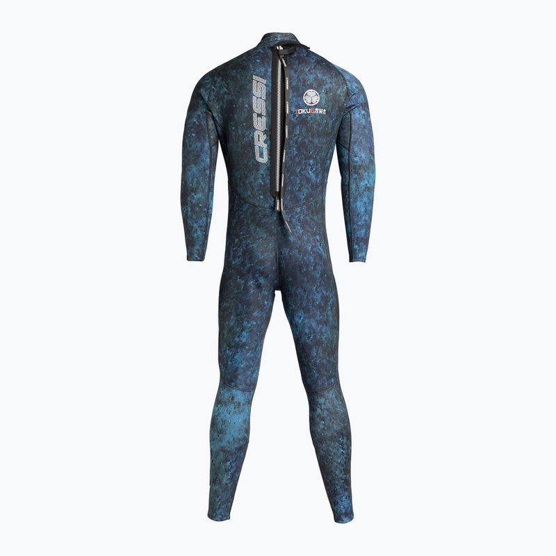 Pánsky plavecký neoprén Cressi Tokugawa Monopiece 3 mm camo blue 2