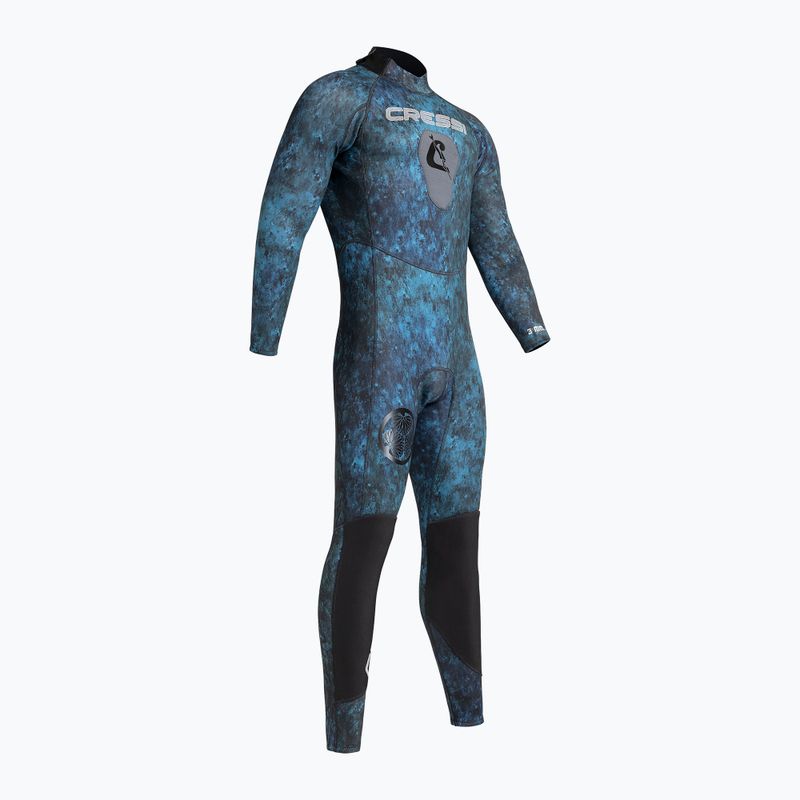 Pánsky plavecký neoprén Cressi Tokugawa Monopiece 3 mm camo blue 3