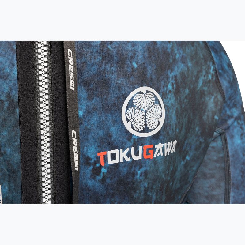 Pánsky plavecký neoprén Cressi Tokugawa Monopiece 3 mm camo blue 6