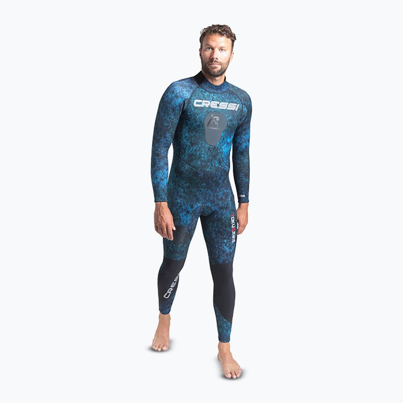 Pánsky plavecký neoprén Cressi Tokugawa Monopiece 3 mm camo blue 10