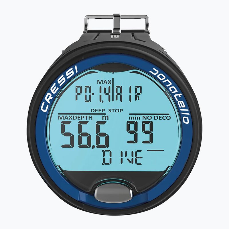 Cressi Donatello Potápačský počítač čierno-modrý KS860022 3