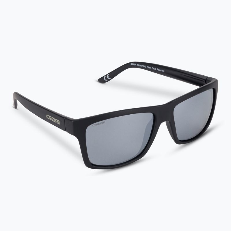 Slnečné okuliare Cressi Bahia Floating black and silver XDB174