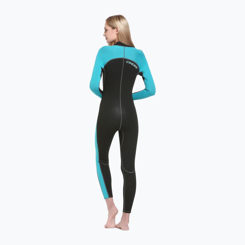 Dámsky neoprén Cressi Lido Monopiece 2 mm black/aquamarine 2