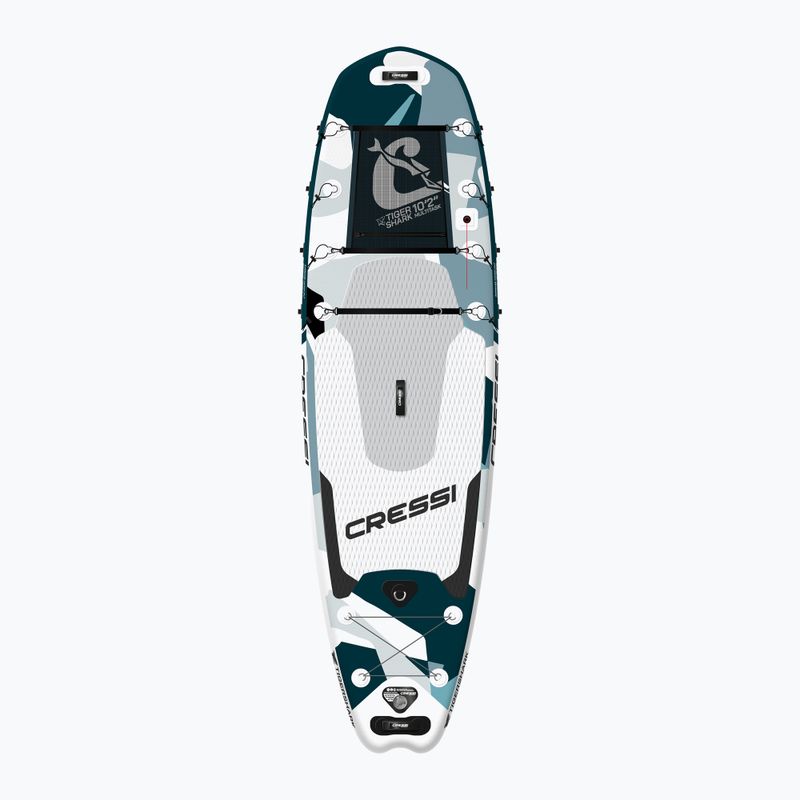 SUP doska Cressi Tiger Shark Multitask iSUP 10'2" sivá NA041025 2