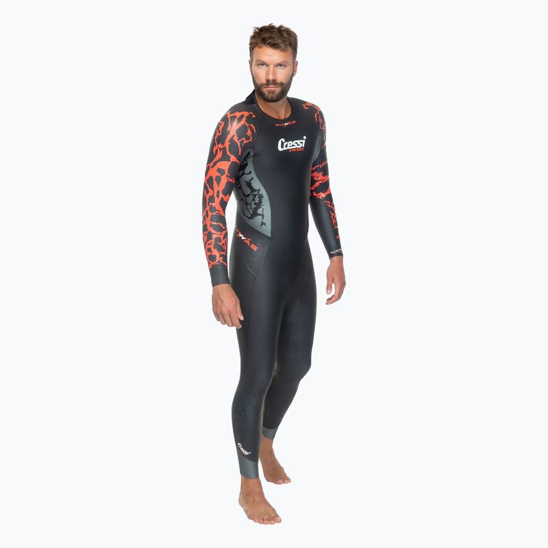 Pánsky plavecký neoprén Cressi Kuwae 2/3/4 mm black/red 6