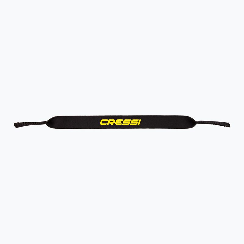 Cressi Neo Retainer pásik na okuliare čierny/žltý 2