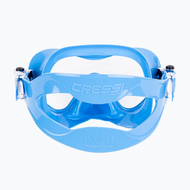 Potápačský set Cressi F1 + Supernova Dry modrý kov 5