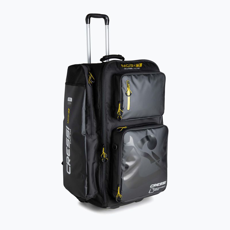 Cestovná taška Cressi Moby 7 115 l black/yellow