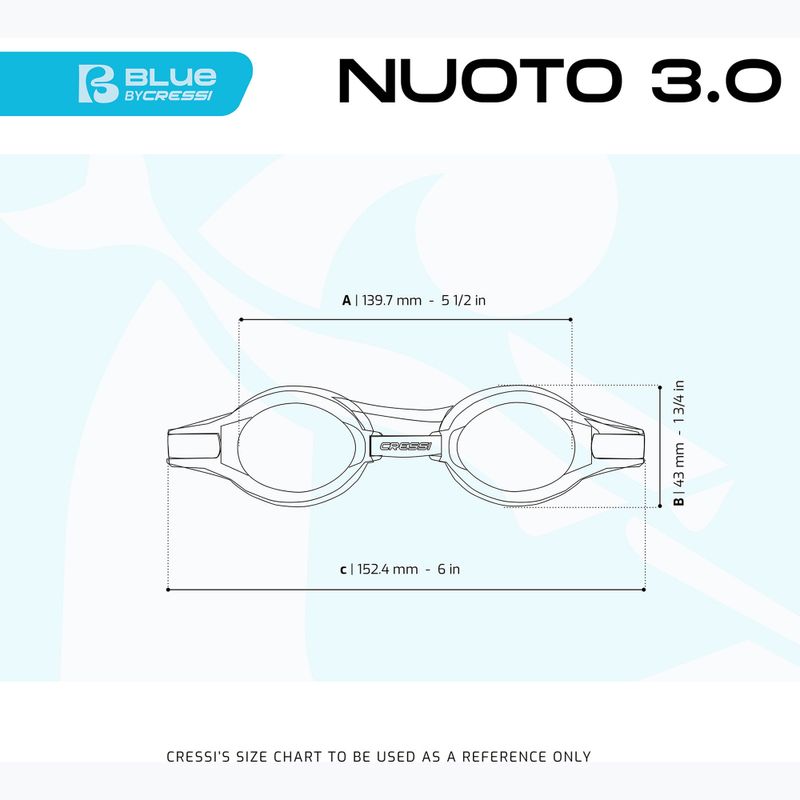 Plavecké okuliare Cressi Nuoto 3.0 yellow/black 4