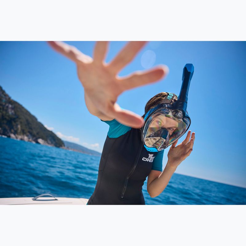 Šnorchlovacia maska Cressi Bali Full Face black/blue 10