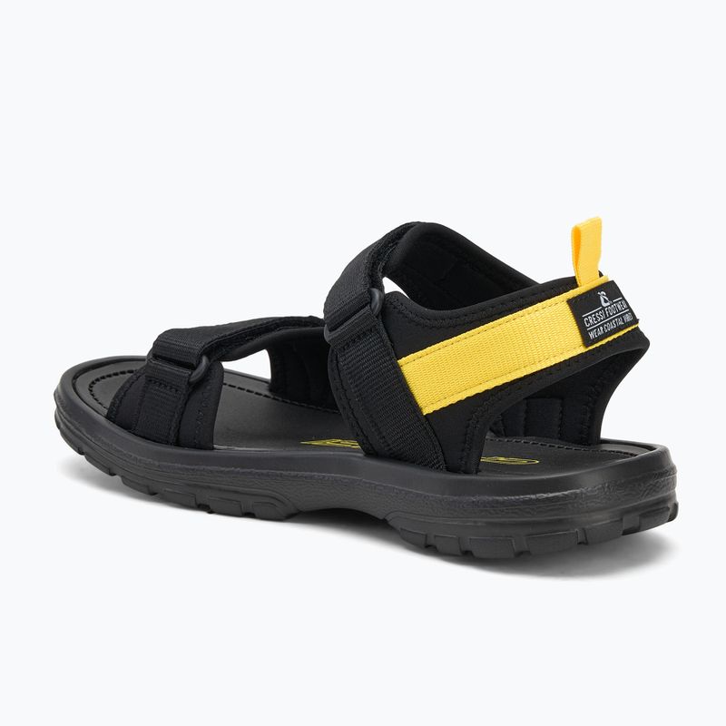 Cressi Pete čierno-žlté sandále 3